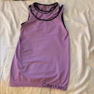 L Calvin Klein workout tanks with built in bra